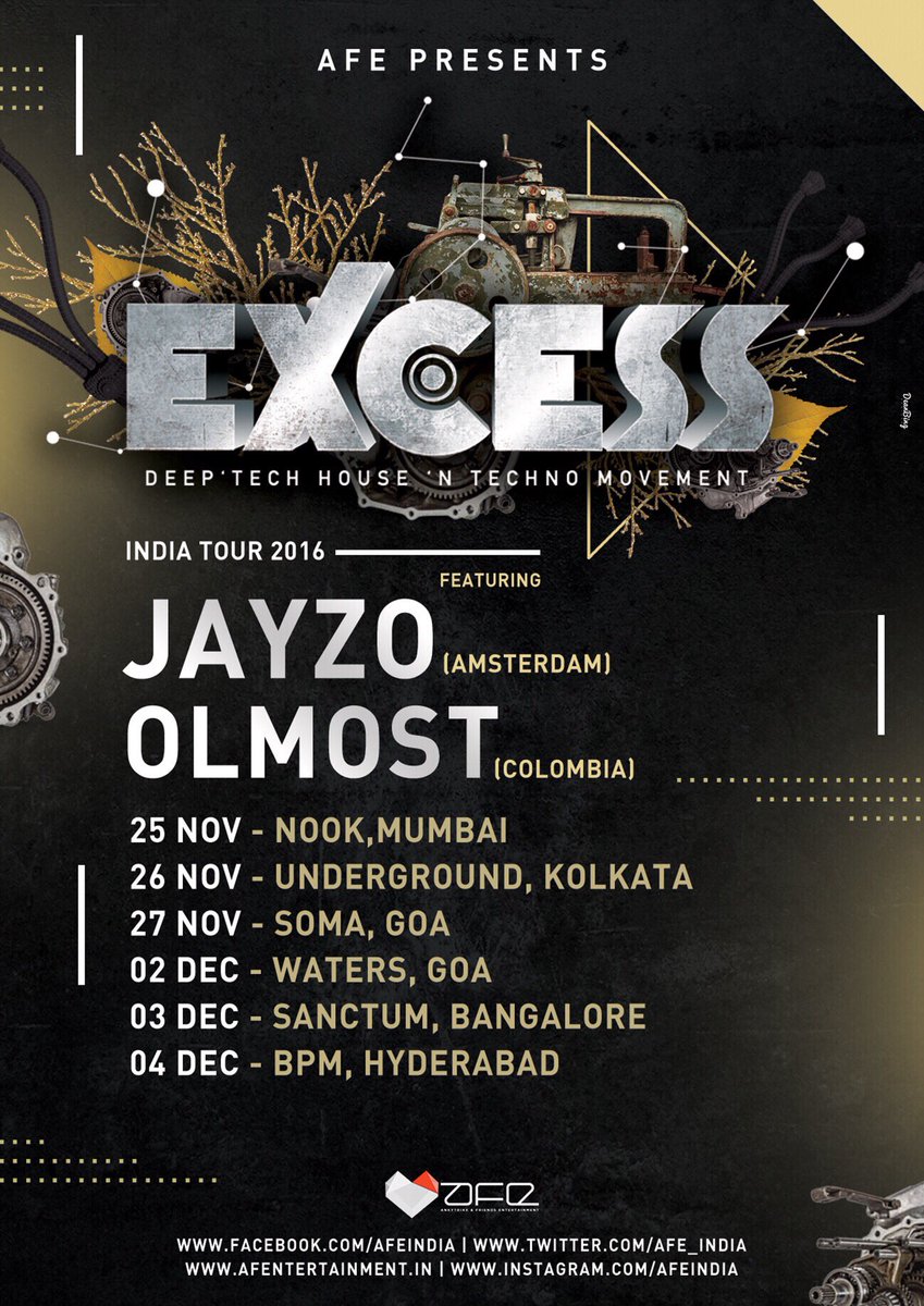 Super happy to welcome my Dutch Fam to the homelands! 

<a href="/ExcessMovement/">Excess The Movement</a> India Tour 2016
with @jayzodj • Olmost • friends .. 

<a href="/AFE_India/">AFE INDIA</a>