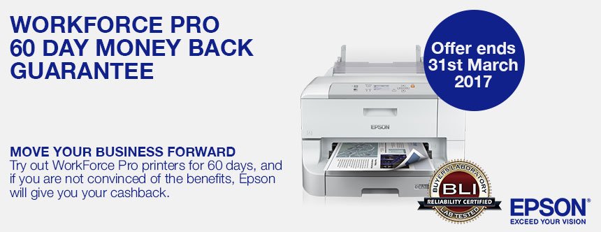StormTechUK's tweet image. Try out #Epson #WorkForcePro printer for 60 days, and if you&apos;re not convinced Epson will give your your money back! pos.li/7W8r