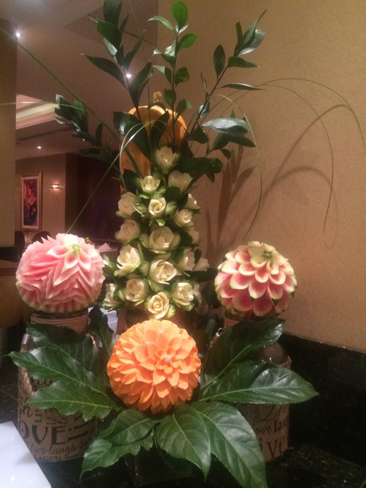 AlexanderKanika's tweet photo. There's no stopping Marina and her brilliant fruit and vegetable creations #FoodKarma #vegetables #alexanderthegreatbeachhotelpaphos https://t.co/SOs6wXFyHP