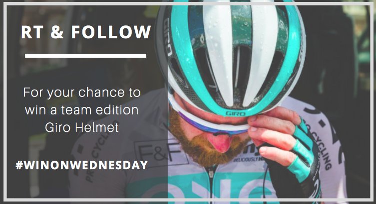 This week, we're giving you the chance to #WIN a team edition <a href="/GiroSportDesign/">Robbie</a> Helmet! Winners will be announced at 10pm. #WINONWEDNESDAY