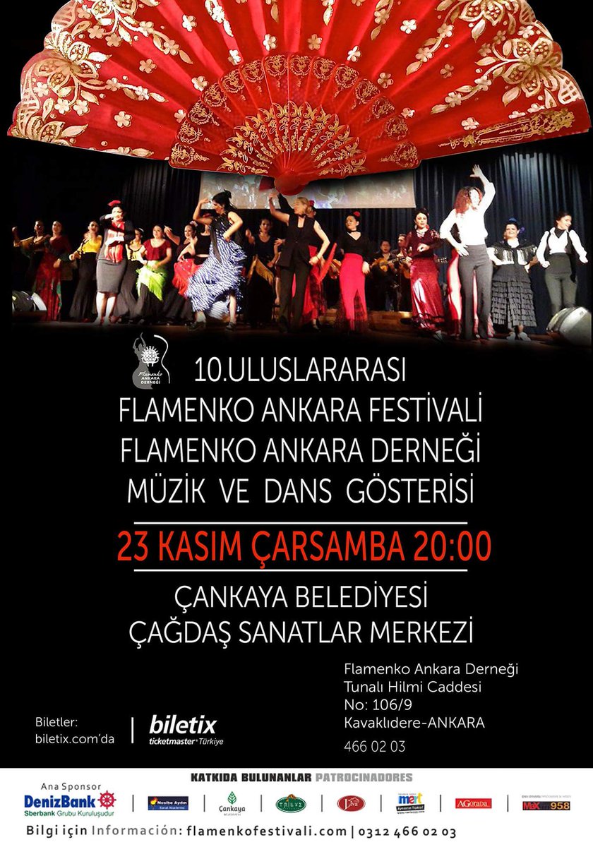 FlamenkoAnkara's tweet photo. 10. Flamenko Ankara Festivali tam gaz! Bu aksam 20.00 Cankaya Bld. Cagdas Sanatlar Merkezi'ndeyiz!

Karanliga inat: Dans! Renk! https://t.co/jMSiaFXzqe