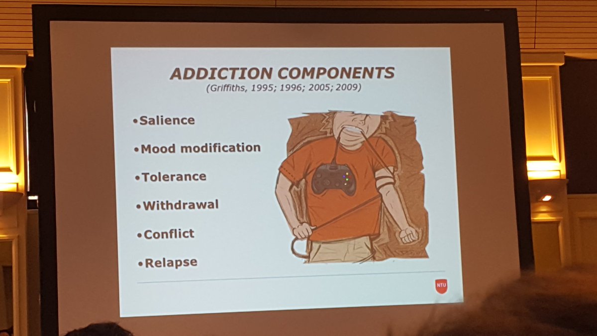 LouizaJeffcoat's tweet photo. Dr Griffiths' components of addiction #insafe2016 #online #addiction #screentime https://t.co/bdapQxDTJc