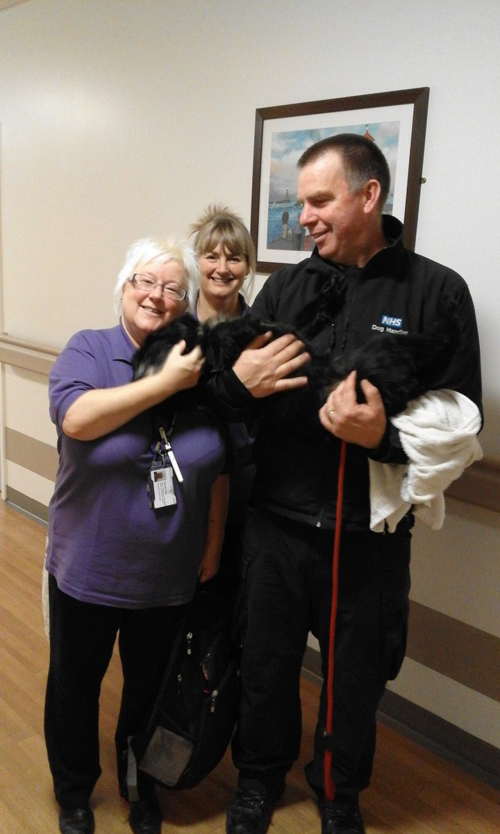 GailThirlw's tweet photo. A BIG Thankyou to John,Vigo and Coco from WGP patients and staff .Pic Debbie and Mandy STARR John and Figo https://t.co/4OQ8IT8REf