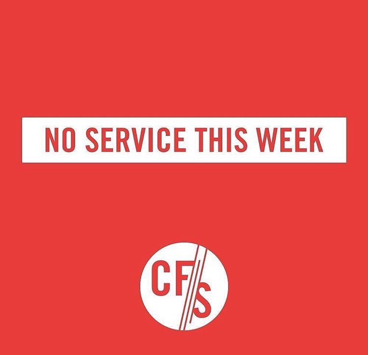 CF_Stuart's tweet photo. There will be no #CFStudent service tonight. We hope you all have a Happy Thanksgiving &amp; we will see you next week! https://t.co/9fUintzZH6