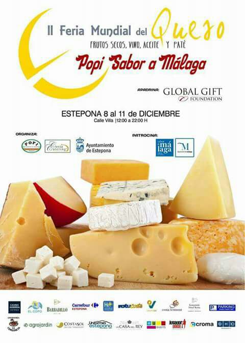 Disfruta de la II Feria Mundial de #Queso, del 8 al 11 de Diciembre en Estepona. ¿Te la vas a perder?