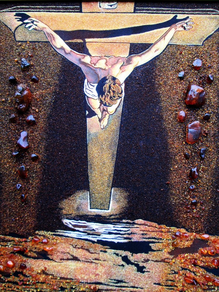 Сальвадор дали крест. Христос Святого Хуана де ла Крус Сальвадора дали. Сальвадор дали Распятие Христа.