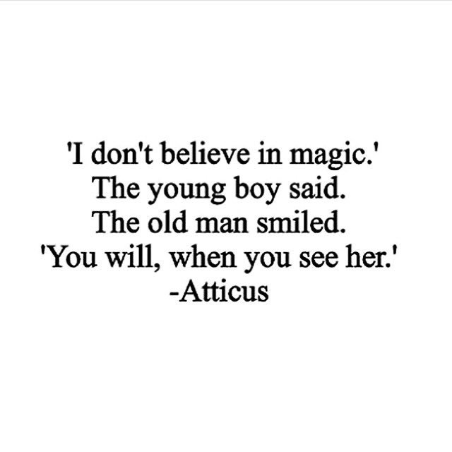 ❤️ @AtticusPoetry