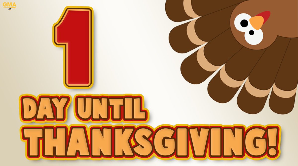 THANKSGIVING IS TOMORROW ThanksgivingEve Good Morning America thanksgiving-is-tomorrow-thanksgivingeve-good-morning-america