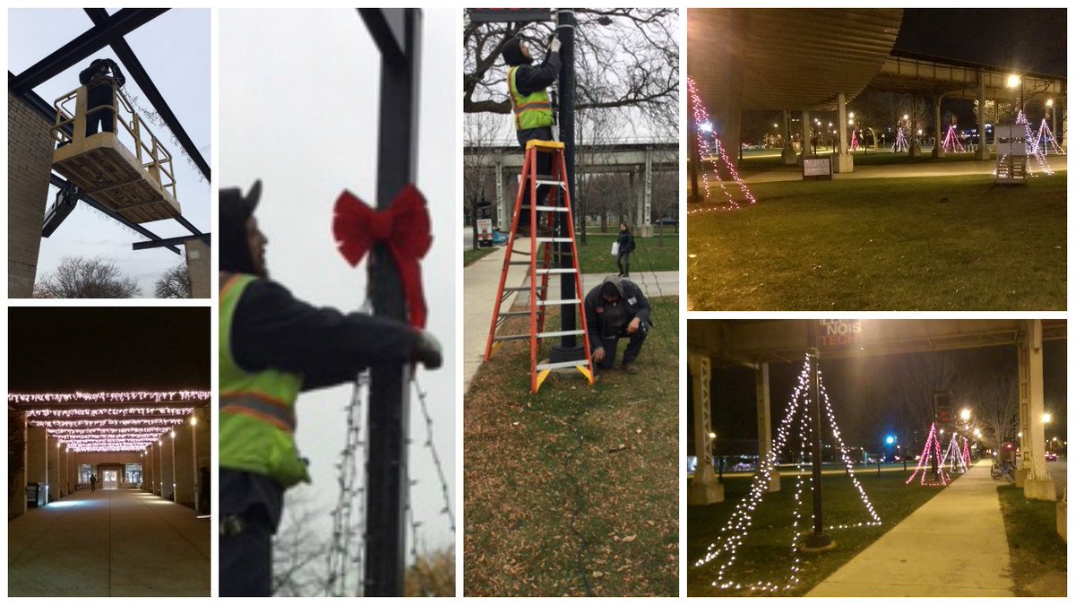 IITFacilities's tweet photo. Crossing our bow ties and dotting our campus with lights! Happy holidays! https://t.co/N30KIwoGnA