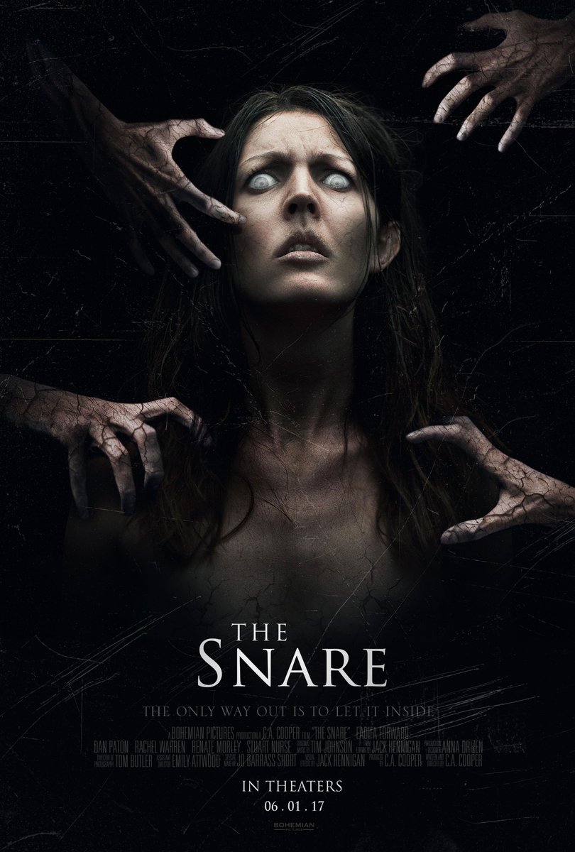 TheSnareFilm's tweet photo. We are delighted to announce that THE SNARE will be released theatrically across select US cinemas from Jan 6th. https://t.co/5UoxiPkOoL