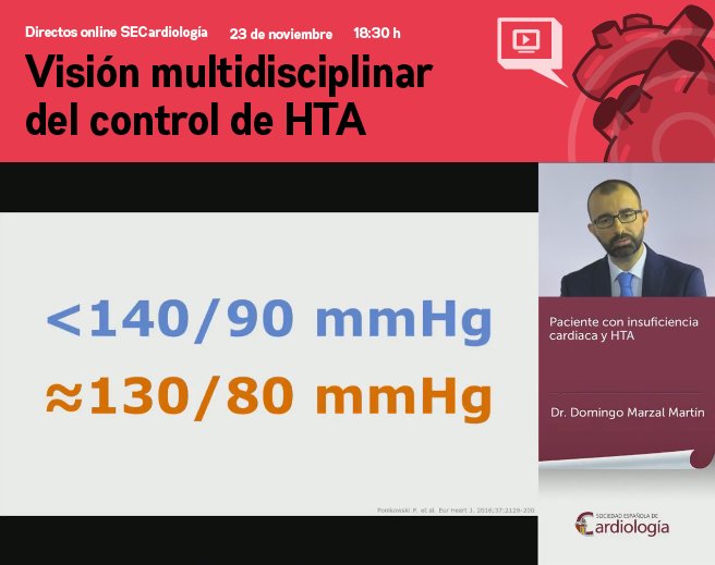 secardiologia's tweet photo. 'Paciente con insuficiencia cardiaca y HTA', presentación del doctor Domingo Marzal en #controlHTA https://t.co/TdxQFeIeu4