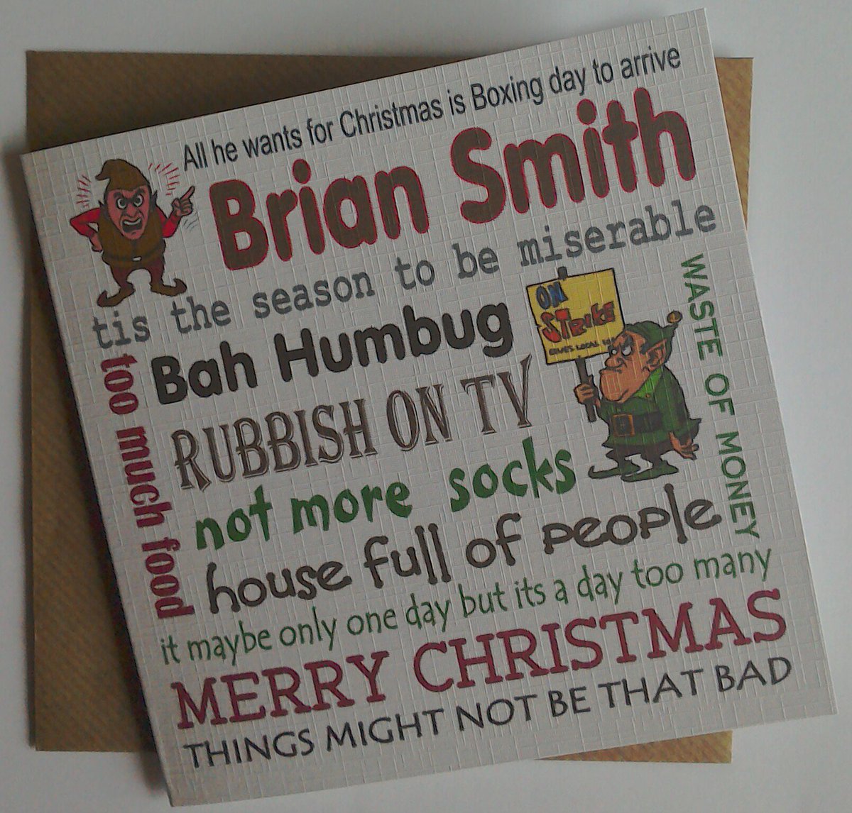 Living abroad ? All our personalised Christmas cards include postage to a UK address. thegreetingshop.co.uk