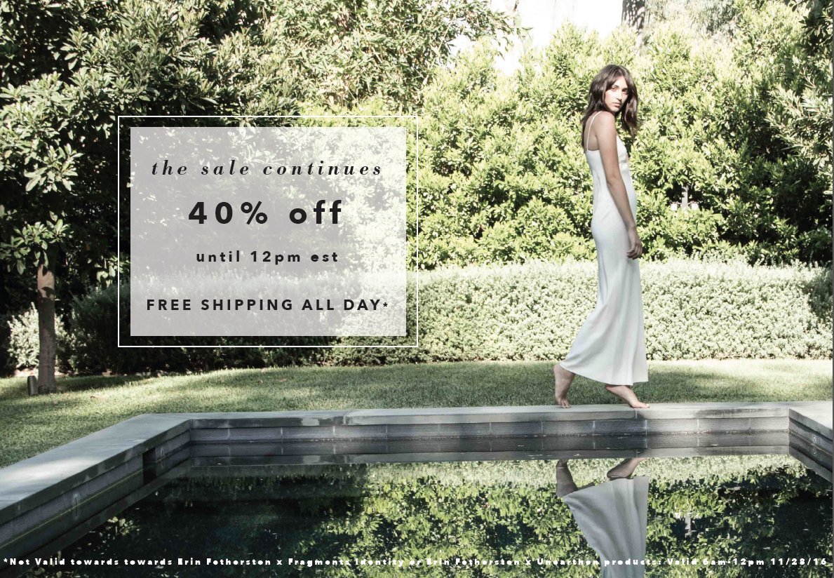 The sale continues with 40% off bit.ly/2f7gnLu