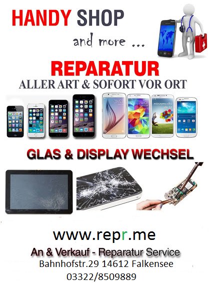 Reparatur Service
Handy, Tablet, Laptop Top Preise Top Service
repr.me 
#Berlin #Brandenburg #handy #tablet #laptop
#bz