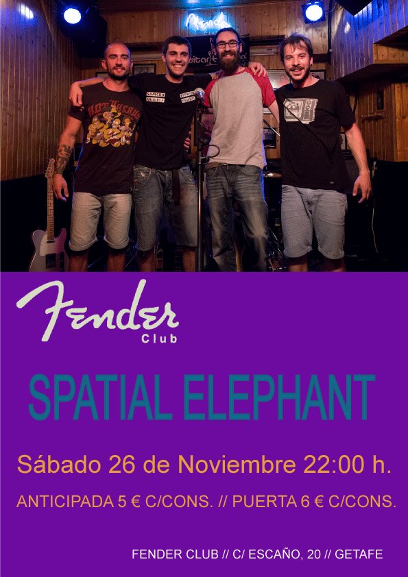 fenderclub's tweet photo. #SpatialElephant es un grupo español de #rock, post-grunge, #rockalternativo fundado en 2014. Estarán con nosostros en la sala @fenderclub https://t.co/XHRUVWCvC9
