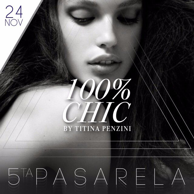 #Extraoficial Jueves 24/11 5ta Pasarela 100% Chic by <a href="/titinapenzini/">Titina Penzini</a> desde el <a href="/RenHotelsCCS/">Renaissance Caracas</a>