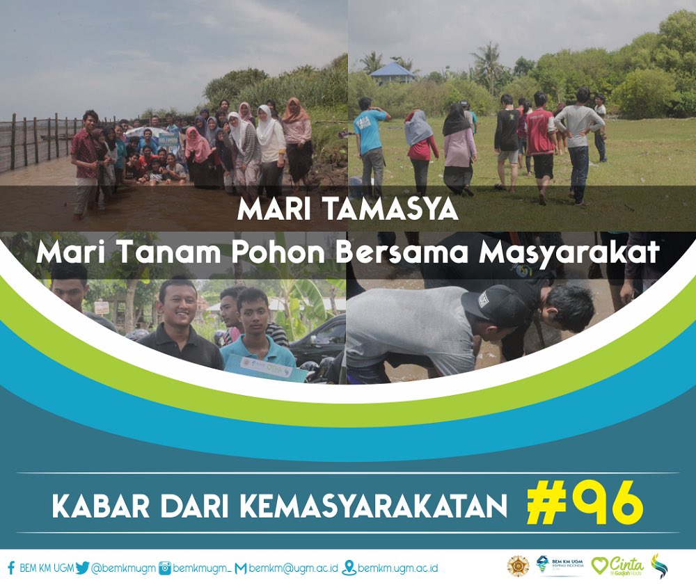 •21November2016•
Mari TAnam pohon bersama MASYArakat di Pantai Baros~
#KementerianSosialMasyarakat 
#KabinetInspirasiIndonesia
#BEMKMUGM2016