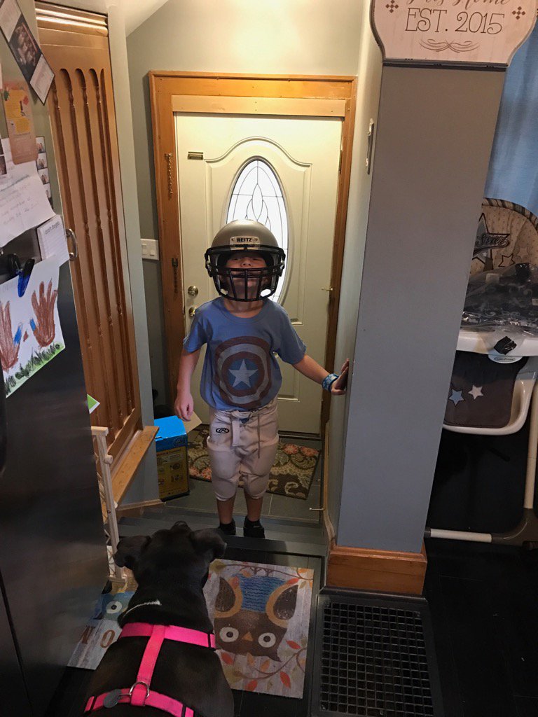 coachmoers's tweet photo. He says it's game day. I wish it was #futurepanther #itsalwaysgameday https://t.co/g7kIGBz6mI