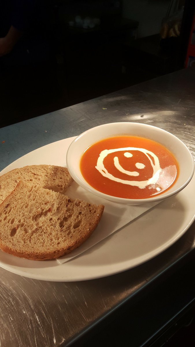 Our starter chef Dan serving up great memories and warming guests with our hot tomato soup! <a href="/WeAreSUGM/">WeAreSUGM</a> <a href="/jkdes77/">John  Desmond</a> <a href="/ianvance83/">ian vance</a> <a href="/SpencerGraydon/">Spencer Graydon</a>