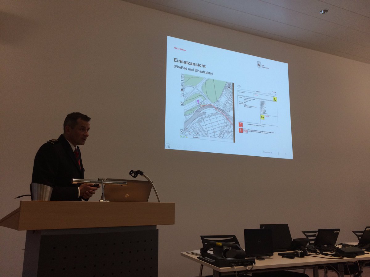 MikeSchudel's tweet photo. #GIS bei der #Berufsfeuerwehr #Bern mit #FireGIS #Einsatzplan mit #LiveDaten #Analyse #Einsatzfahrten #Alarmrouten #Optimierung #LiveTracker https://t.co/ITWE4GOLzd