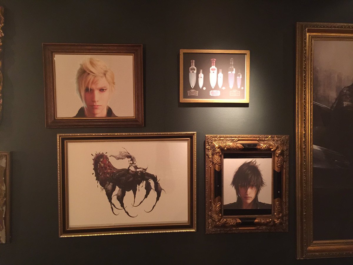 DKShadow's tweet photo. Some #FFXV pictures from our dinner at @JamiesFifteen last night. Would love to hang one of these at home! @SQUARE_ENIX_EU @FFXVEN https://t.co/Ao1f4j2ZCo