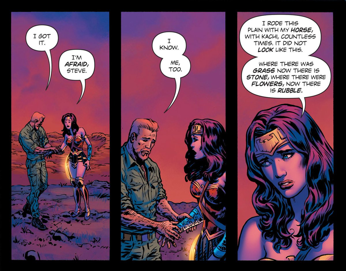 "The lie is painful, but the truth can still bring the relief that our soul needs."

{#WonderWoman. Wonder Woman #11.}