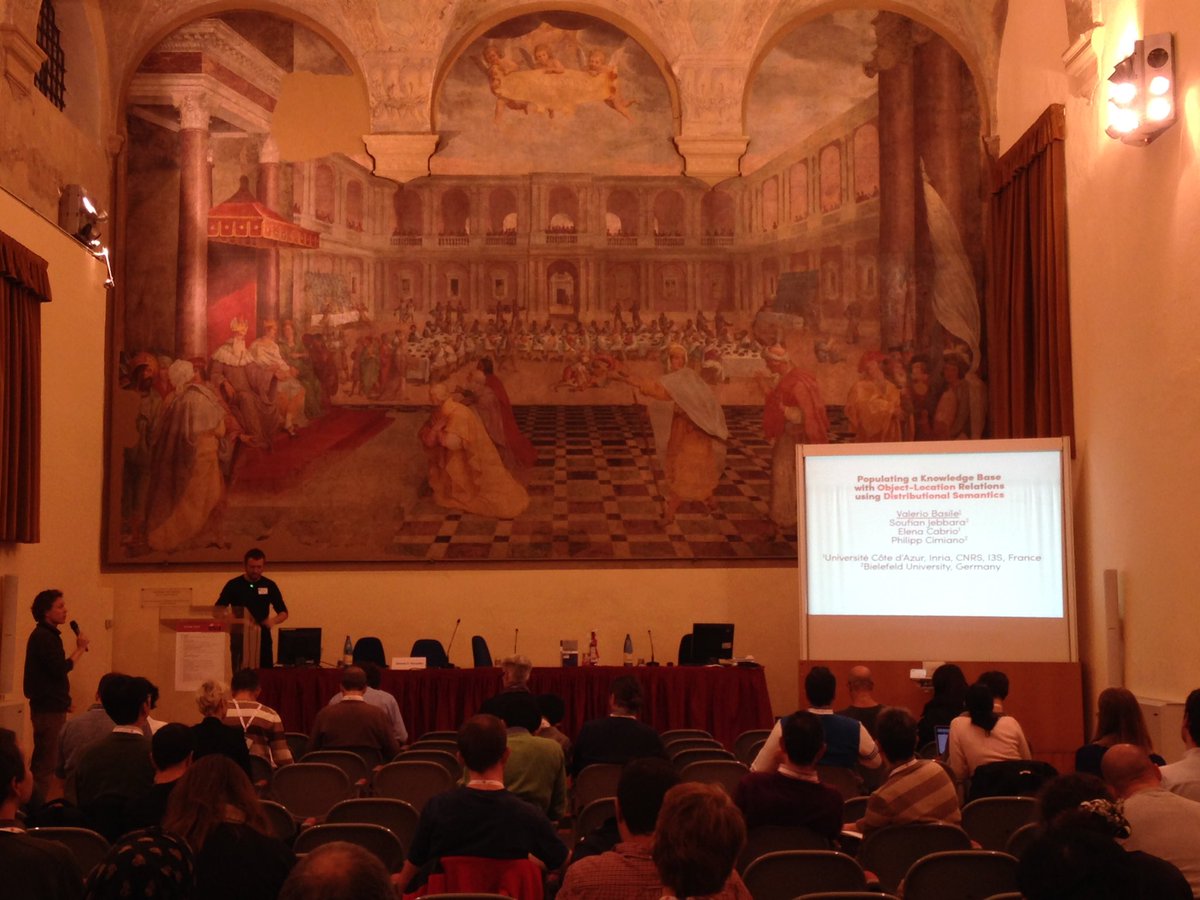 Populating a Knowledge Base with Object-Location Relations Using Distributional Semantics presented by Valerio Basile <a href="/ekaw2016/">EKAW 2016</a> #EKAW2016