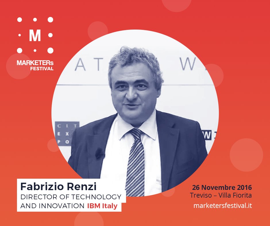 IL SENSO DELL'IT 🔵
Nella plenaria #DIGITALTRANSFORMATION lo speech di Fabrizio Renzi Director of Technology and Innovation <a href="/IBMItalia/">IBM Italia</a> #MF16