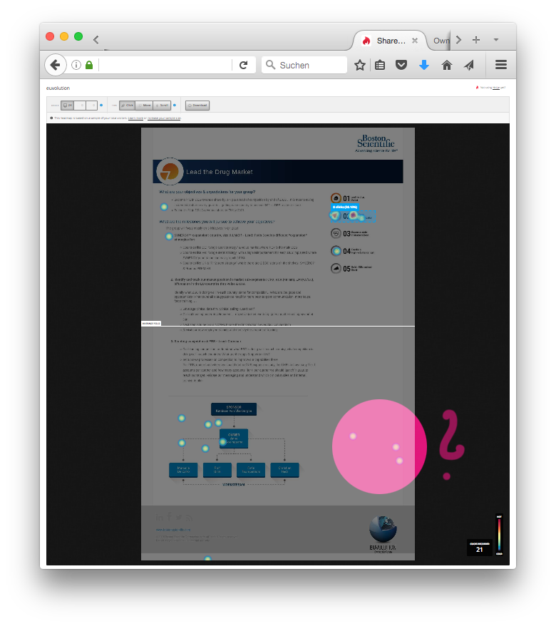 BRmmswnkl's tweet image. Testing around with #heatmaps – still many things to discover. #usersignals
#click #analytics #tracking #googletagmanager #hotjar