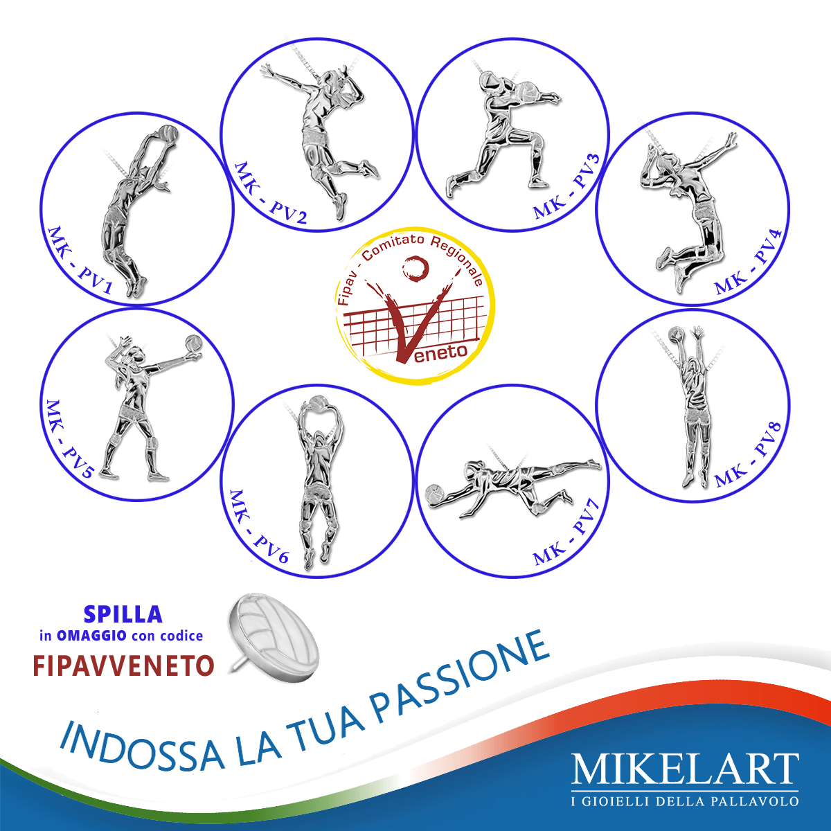 FipavCRVeneto's tweet photo. Scopri la linea “I gioielli della pallavolo”🏐💎e la speciale offerta #fipavveneto👉🏻https://t.co/Ca4R4tsusF #mikelart #gioiellidellapallavolo https://t.co/uaXj61N4Gu
