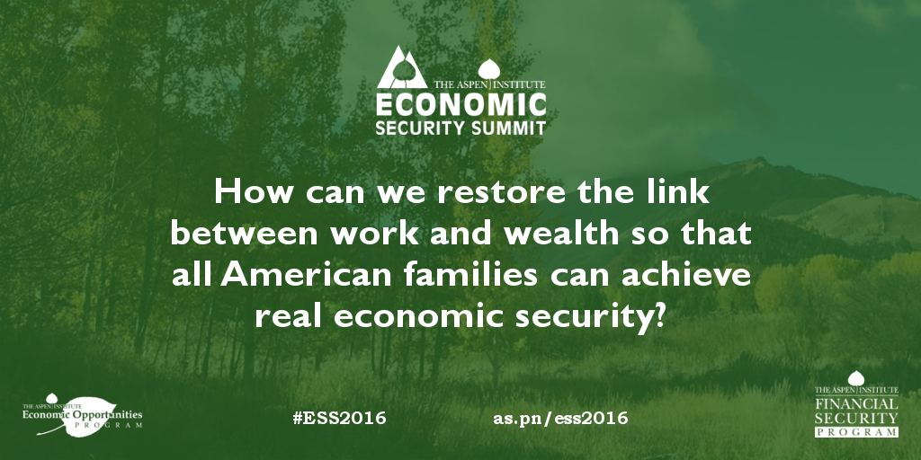 AspenEOP's tweet photo. It's time to restore to link between work & wealth. Learn how: https://t.co/ZtgjLZAKTb #ESS2016 https://t.co/Kgze92VQvh