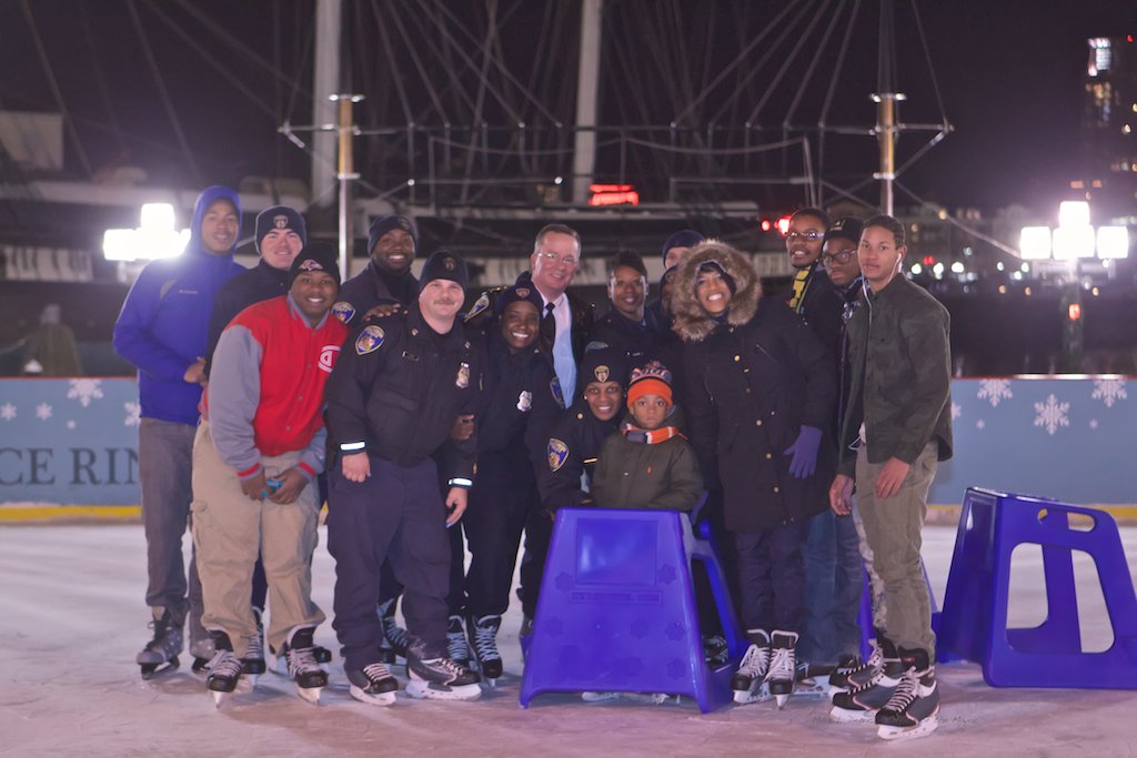 WaterfrontPB's tweet photo. Skate with a Police Officer Night at the rink is happening Tuesday! Join us at 6pm and skate with our local officers. https://t.co/pZFqIxjMpV