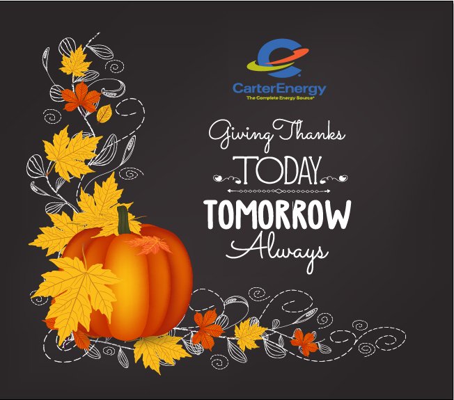 Happy Thanksgiving to our employees, customers, partners &amp; friends across the nation.  Please travel safely and enjoy your many blessings!