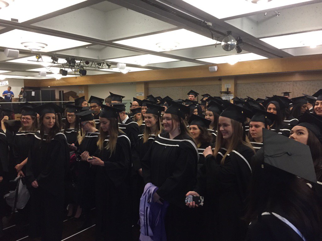 YVR_P's tweet photo. Hey #ubcbed2017 it's closer than you think!  Keep up the good work! -love #ubcbed2016 @UBCEduc @ubc #convocation https://t.co/fnCl3LEGh3