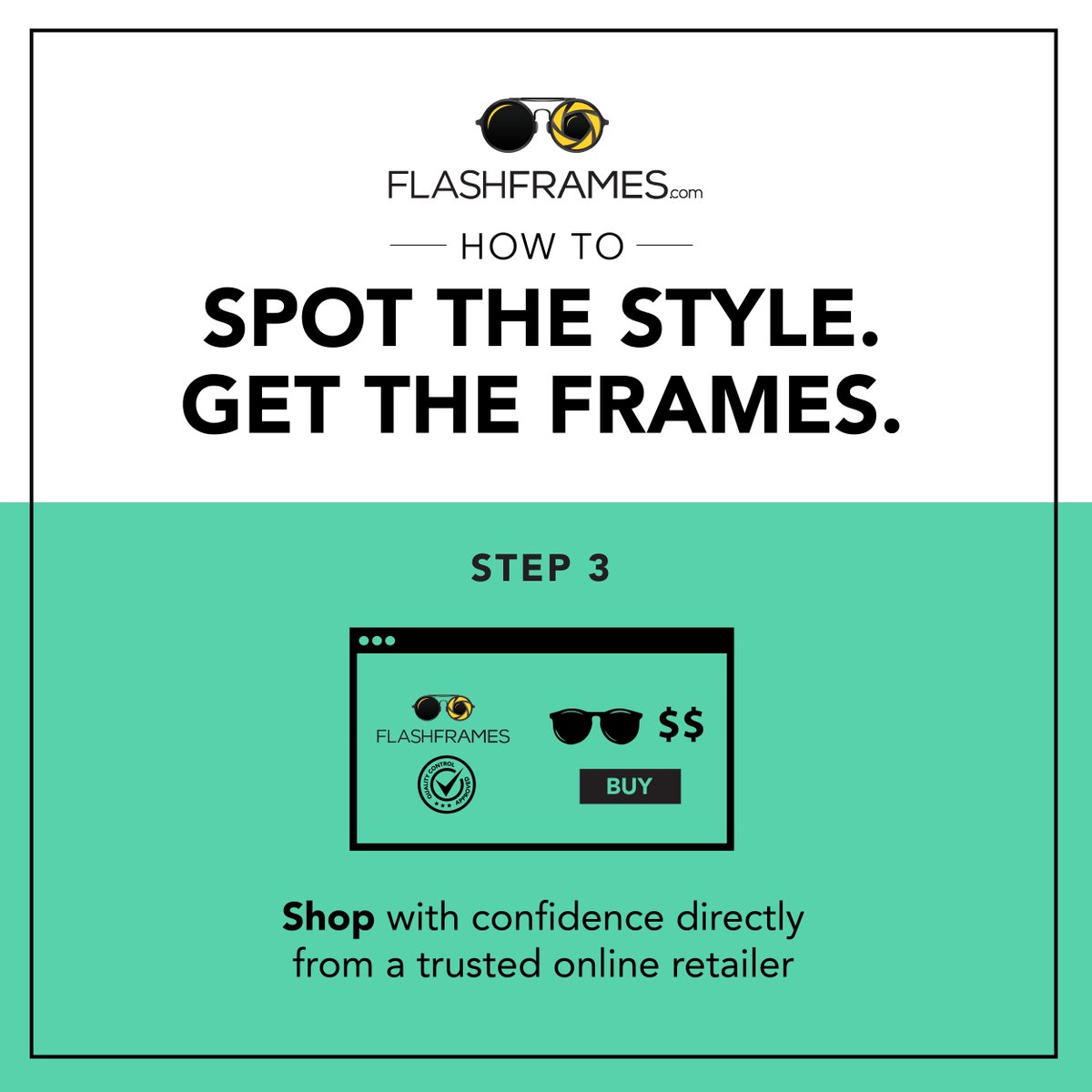 GetFlashFrames's tweet photo. Snap, find and shop your way to your perfect shades.  Upload a photo and find options to fit any budget: https://t.co/4kdLZeLcug https://t.co/iawuZvkwVf
