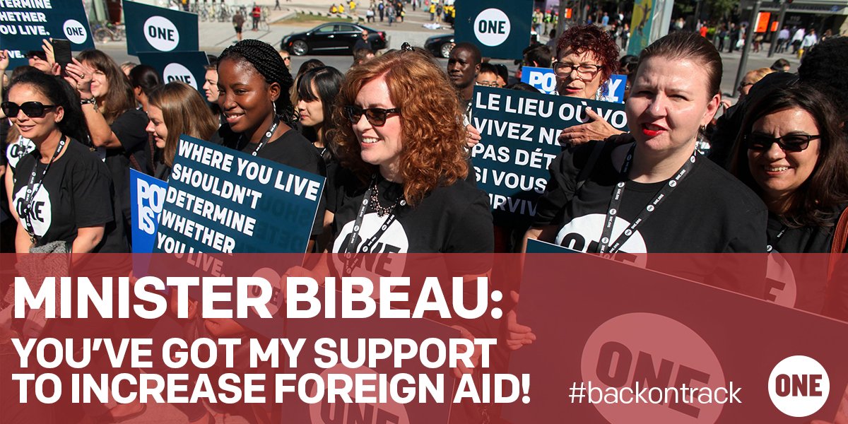 rayray1905's tweet photo. @mclaudebibeau Thanks for pushing for a significant increase to the aid budget #backontrack https://t.co/RATO9Jv1cR