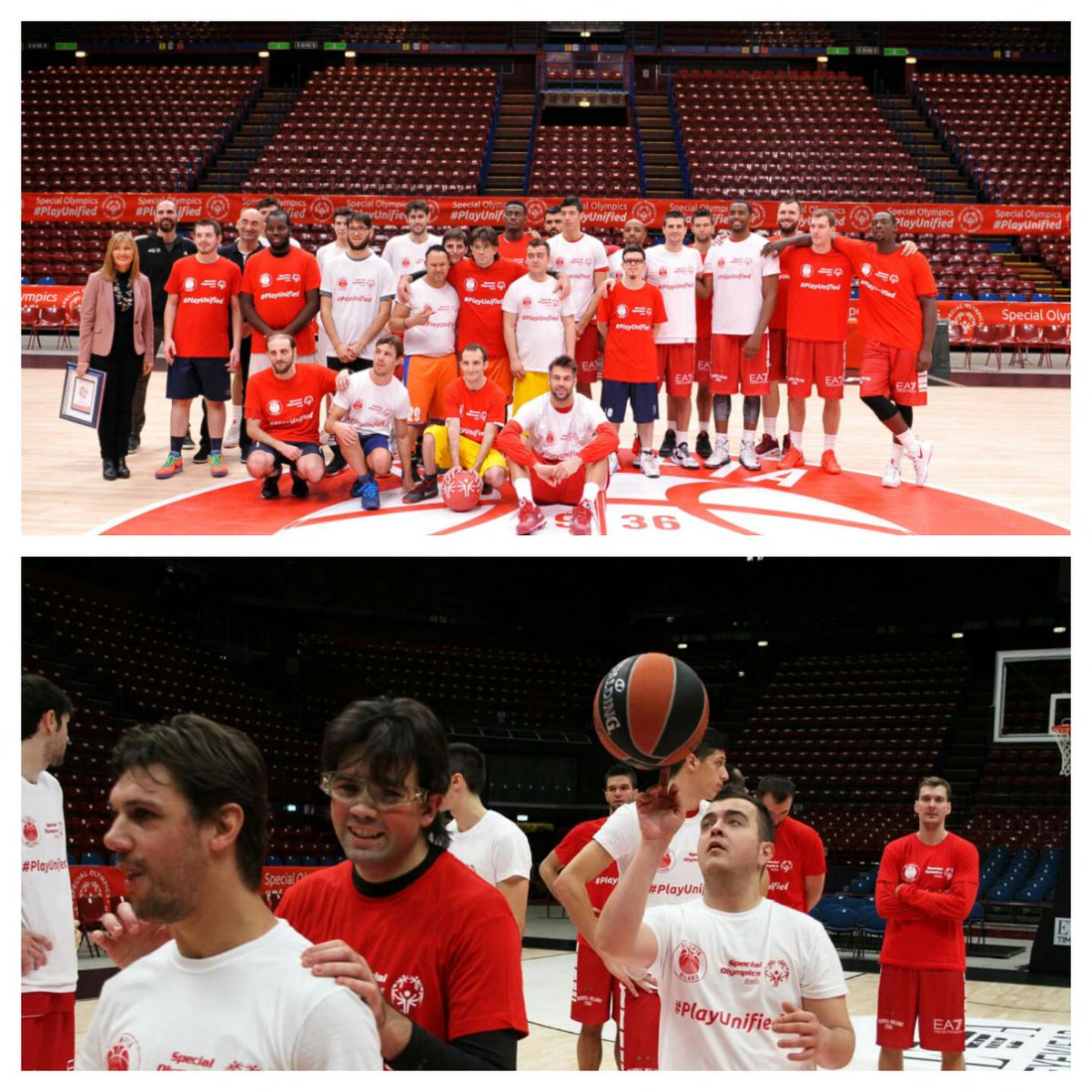 soeuropeeurasia's tweet image. Fantastic day of #PlayUnified basketball action as @OlimpiaEA7Mi host @SOItalia for #EBW2016 warm up event bit.ly/2eNppvD 🏀