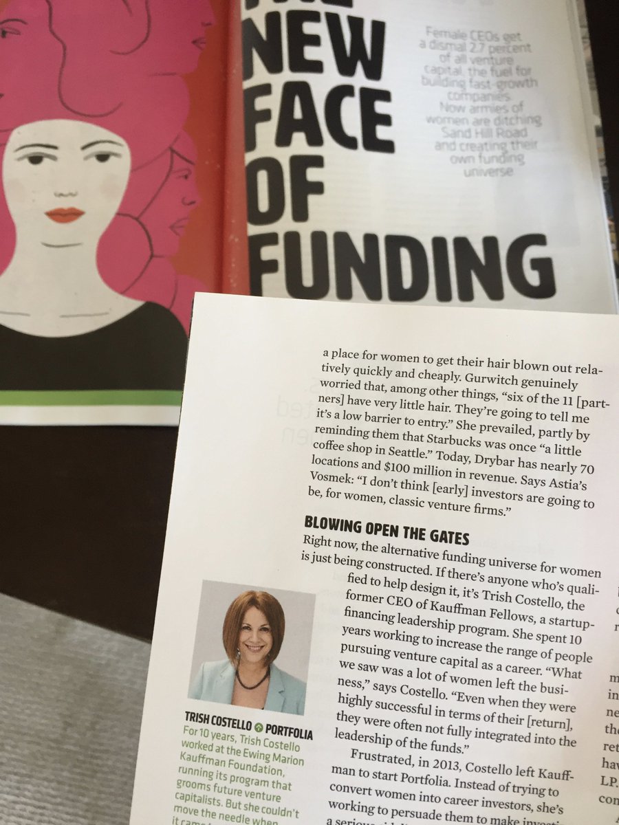 Portfolia1's tweet photo. When we use our money to back entrepreneurs WE want to succeed, we're the only vote! We design venture funds for women. #hackingVC @Inc https://t.co/yehYPYM4ZD