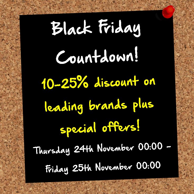 SupSolutions's tweet image. The countdown to #BlackFriday is on! #BlackFridayDeals #EquestrianBlackFriday