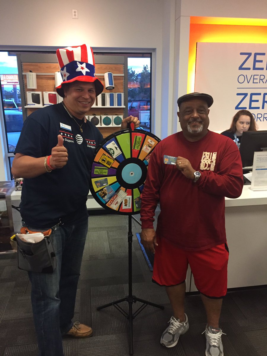 Veterans at Skibo AT&amp;T spinning the wheel and winning prizes. #TOH #Mightier #attemployee