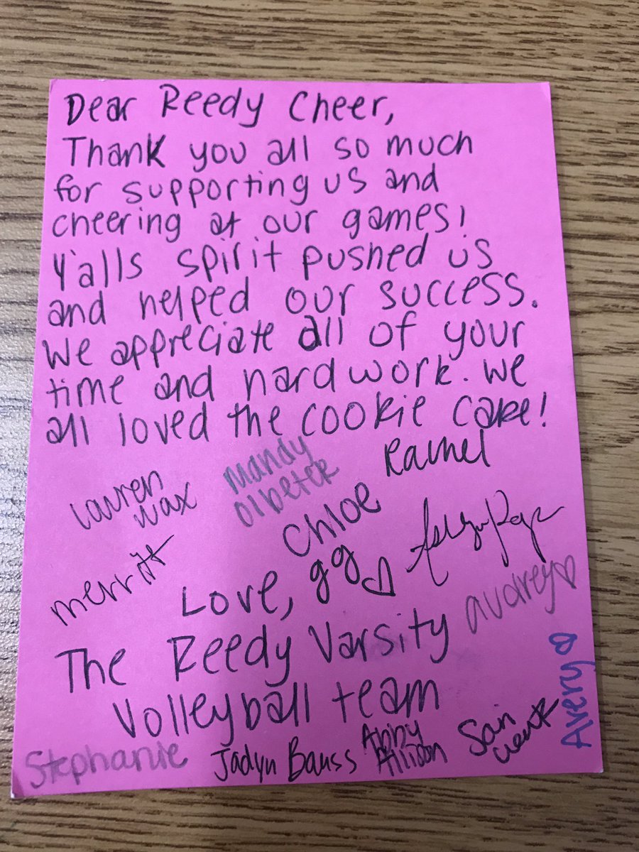 Reedy HS Cheer (@reedyhscheer) on Twitter photo Reedy cheer ππ our <a href="/ReedyVball/">ReedyVolleyball</a> Varsity team. Thank you ladies. Looking forward to cheering you one next year. Reedy cheer ππ our <a href="/ReedyVball/">ReedyVolleyball</a> Varsity team. Thank you ladies. Looking forward to cheering you one next year.