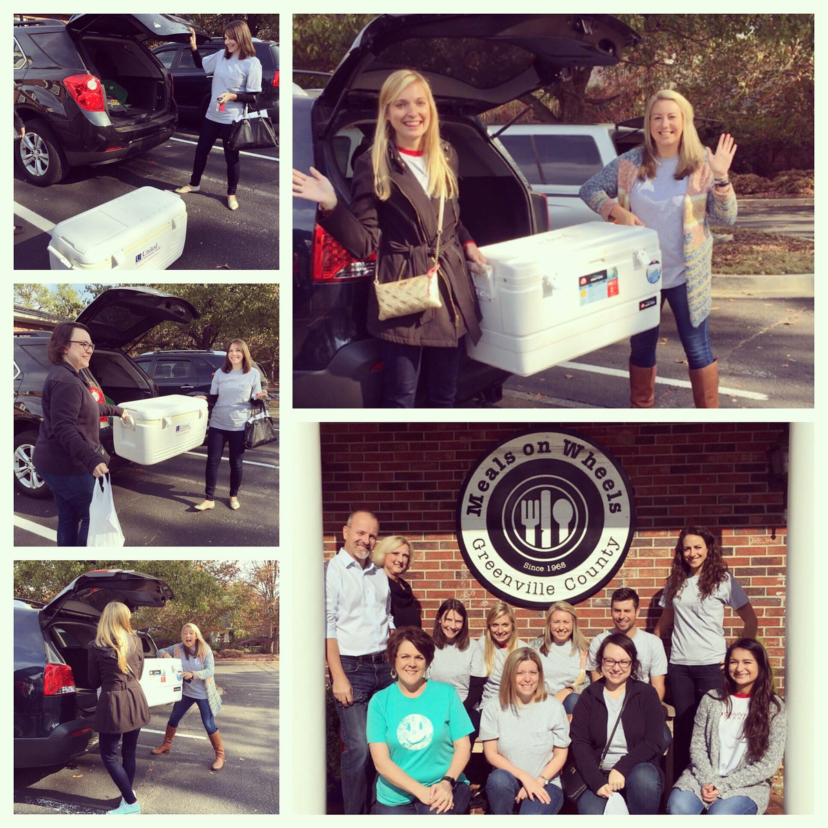 #TeamCrawford helping <a href="/MOWGVL/">Meals on Wheels Greenville</a> by delivering hot meals to those in need. #crawfordculture #wearecrawford