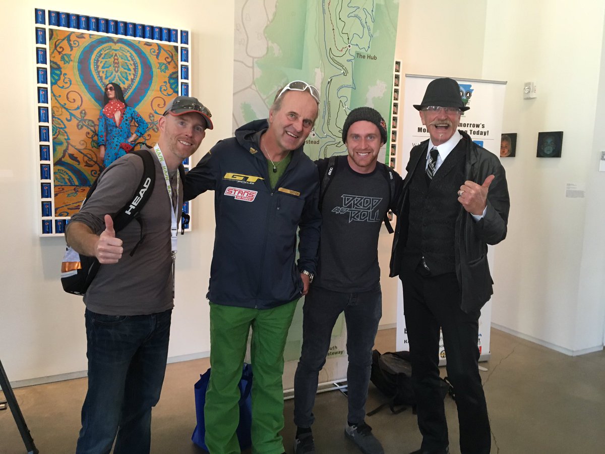 Ostrowalker's tweet photo. With three legends of mountain biking: Hans Rey, Gary Fisher, Danny MacAskill! #IMBAws16 https://t.co/91PnDrtVTi