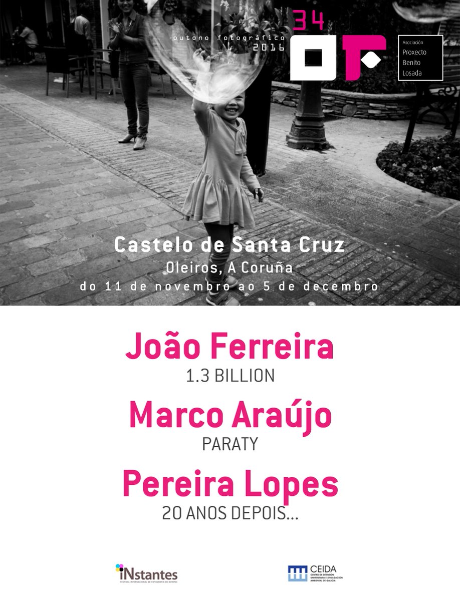 OutonoFoto's tweet photo. Fican abertas as 3 exposicións do Castelo de Sta Cruz Oleiros: João Ferreira, Pereira Lopes e Marco Araújo
en colaboración co @iNstantesffa https://t.co/Lv1qTblhdN