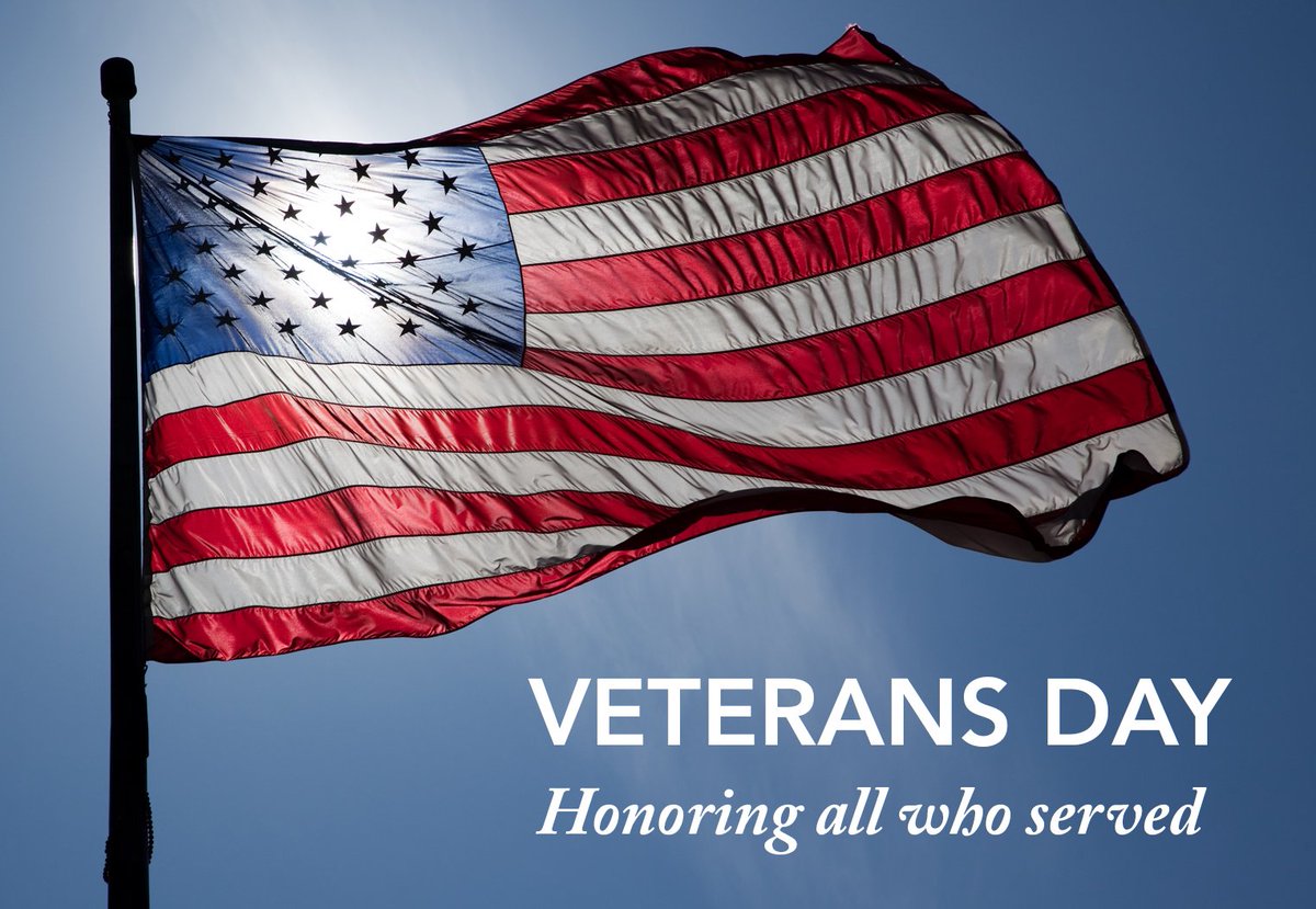 To all who have served, we thank you for your service, courage, and sacrifice. #VeteransDay