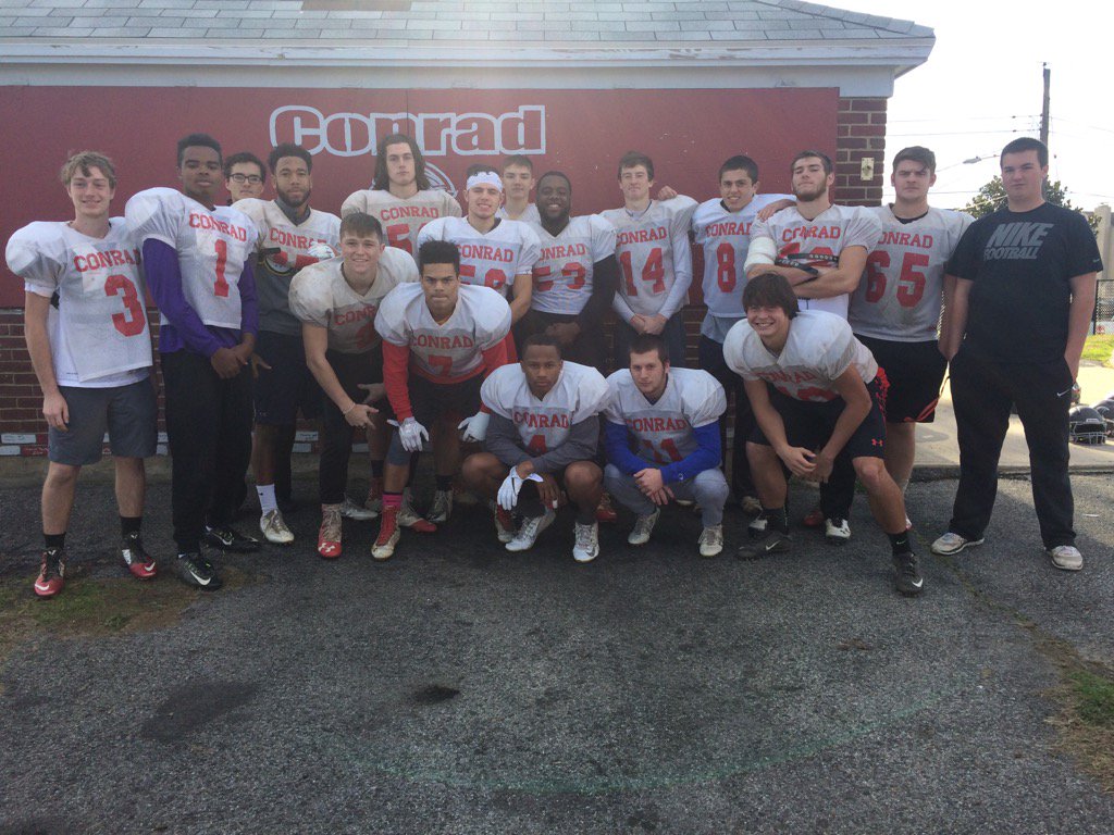 Gregor_315's tweet photo. Thank you seniors!! You have elevated this program to its highest level. @Conrad_FB @conradprincipal #ConradStrong https://t.co/TaKssFt6AM