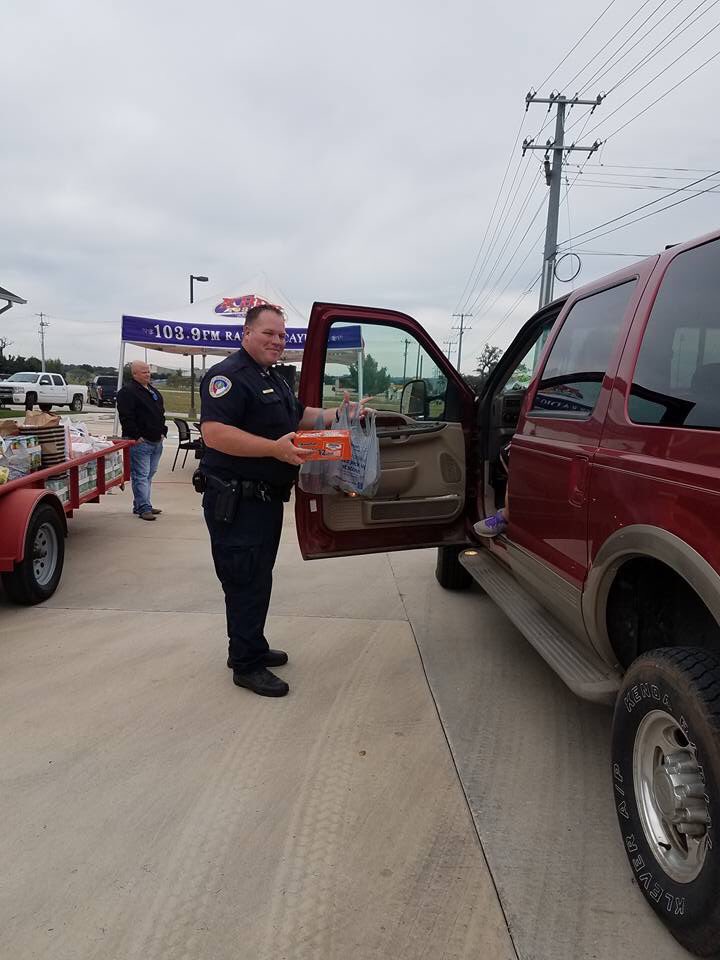KBEY_Ben's tweet photo. @KBEYFM Food Drive! We will come you at Burnet Fire Department.  @aaweems97 https://t.co/xZDNxPu8qu