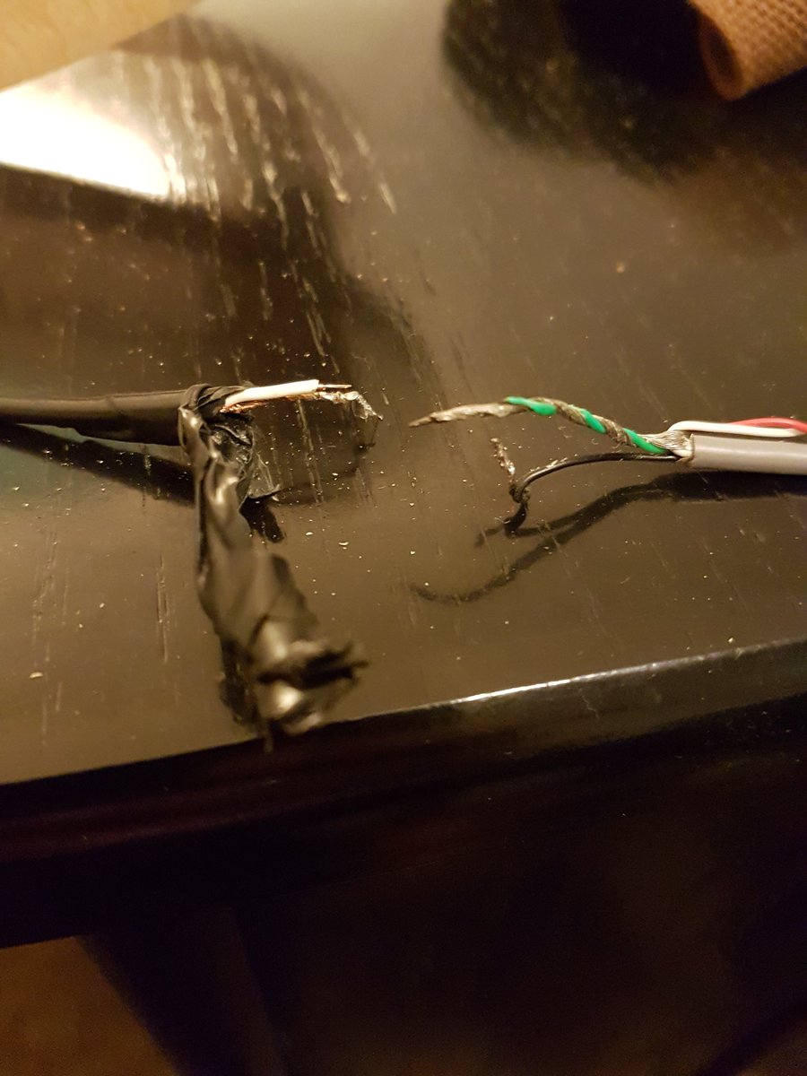 Eggleplus's tweet photo. Ok if your going to touch guitar wiring then pls use solder and do a proper job!  Not wires wrapped together and taped up! https://t.co/R7YWqfHlzg