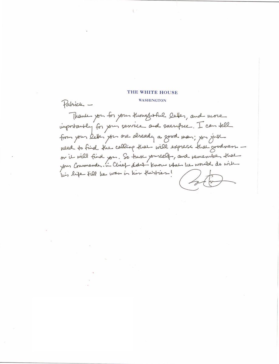 White House Archived Thank You For Your Service And Sacrifice Potus Responds To A Veteran S Letter T Co Lsqdgqwts8