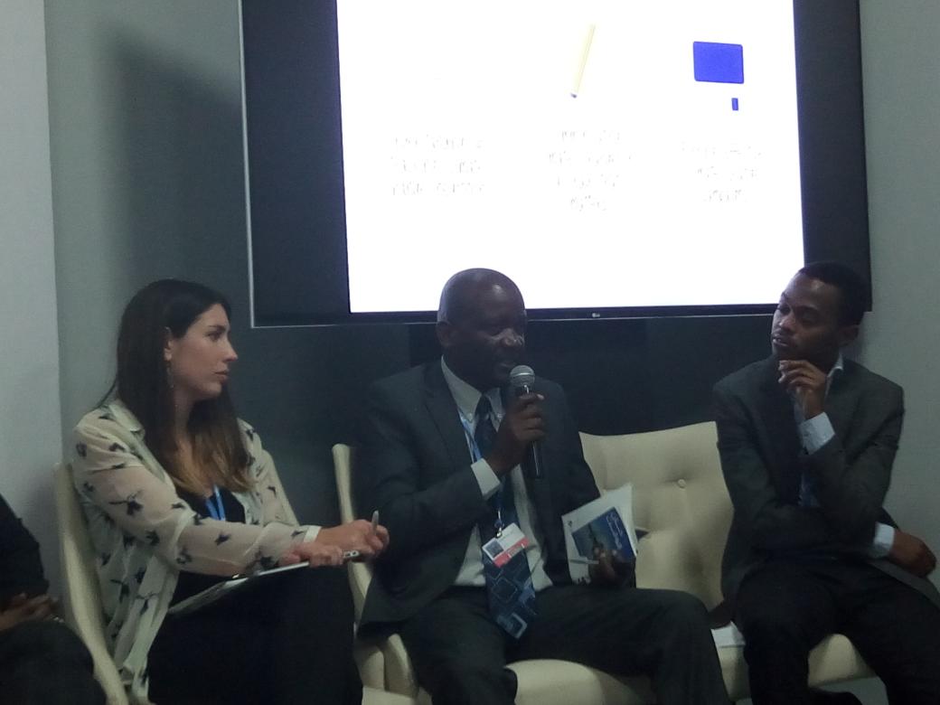 cycn09's tweet photo. We need to take d interest &amp; the priorities of youth, most especially on #CC issues - Minister Env. Zambia #IntergenerationalDialogue #COP22 https://t.co/giPoeDcE9z